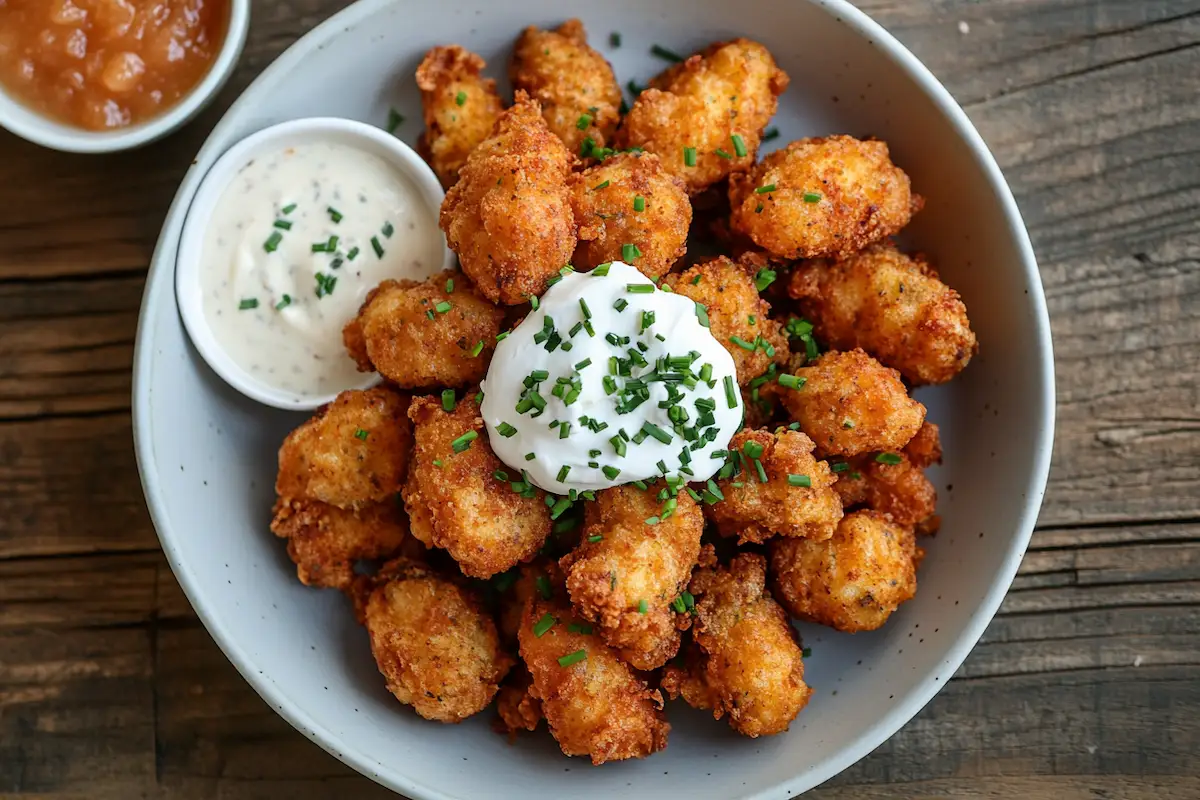 Crispy sweet potato latkes with toppings