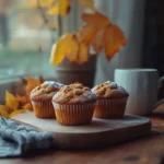 Homemade pumpkin muffin recipe perfect for fall.